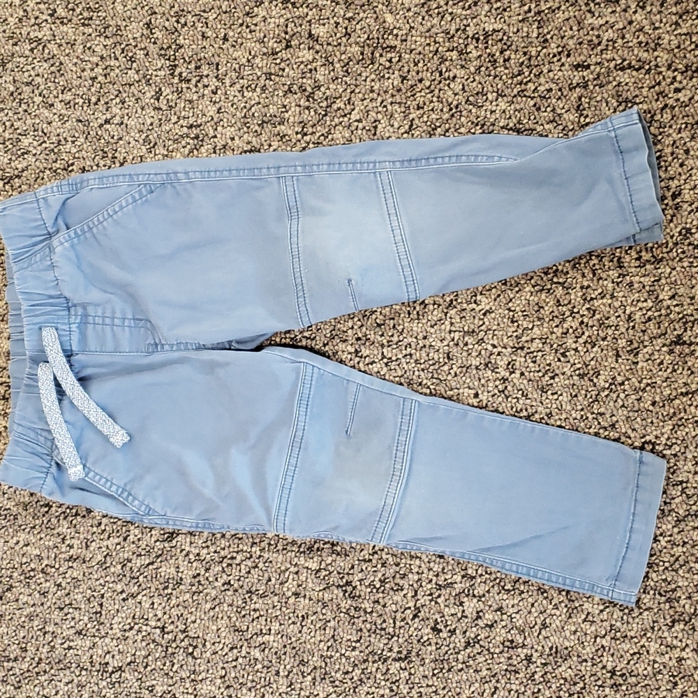 2 items: Cat and Jack blue skinny jeans and Baby Gap "Change the World"